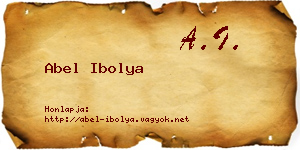 Abel Ibolya névjegykártya